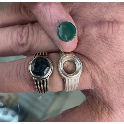 Reserved listing for Adriano with green agate stone