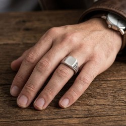 Ανδρικό δαχτυλίδι από μασίφ ασήμι 925
