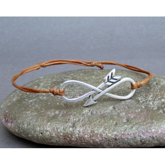 Βραχιόλι με σχέδιο άπειρο και βέλος