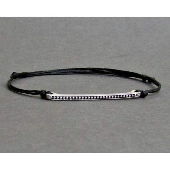 Λεπτή μπάρα βραχιόλι κορδόνι