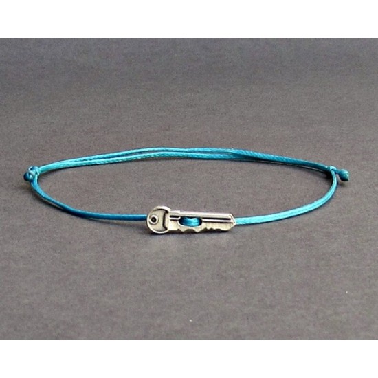 Βραχιόλι κορδόνι με κλειδάκι