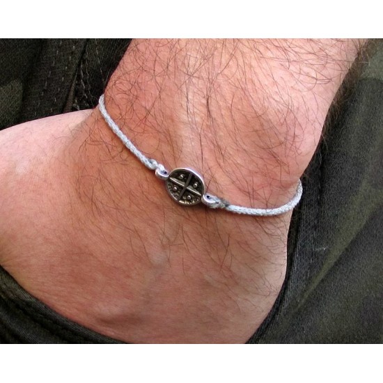 Βραχιόλι κορδόνι με σταυρό