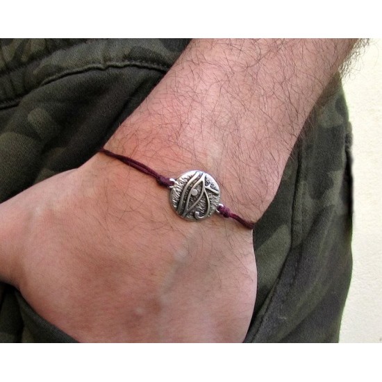 Μάτι του Ρα βραχιόλι κορδόνι