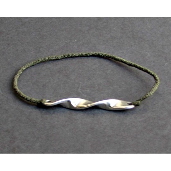 Βραχιόλι με στριφτή μπάρα, βραχιόλι με κορδόνι για άνδρες, ελαστικό βραχιόλι