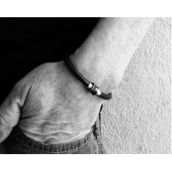 Βραχιόλι Unisex κλασικό κούμπωμα σε δύο χρώματα