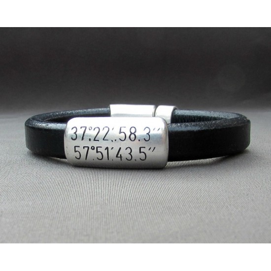 Βραχιόλι με συντεταγμένες
