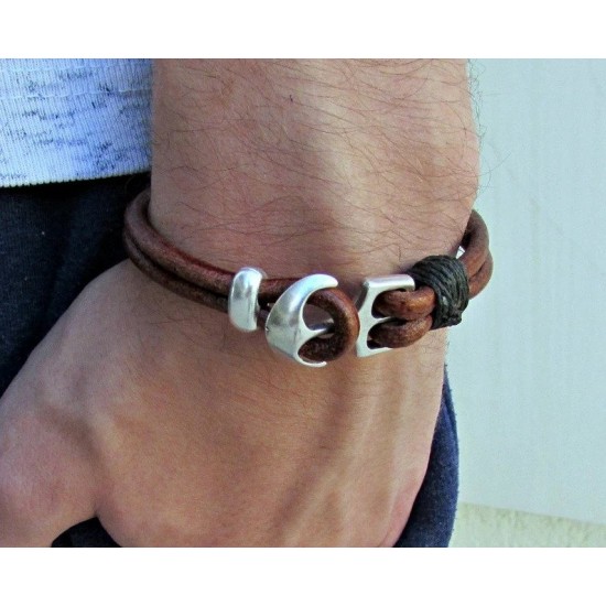 Δερμάτινο ιστιοπλοϊκό βραχιόλι