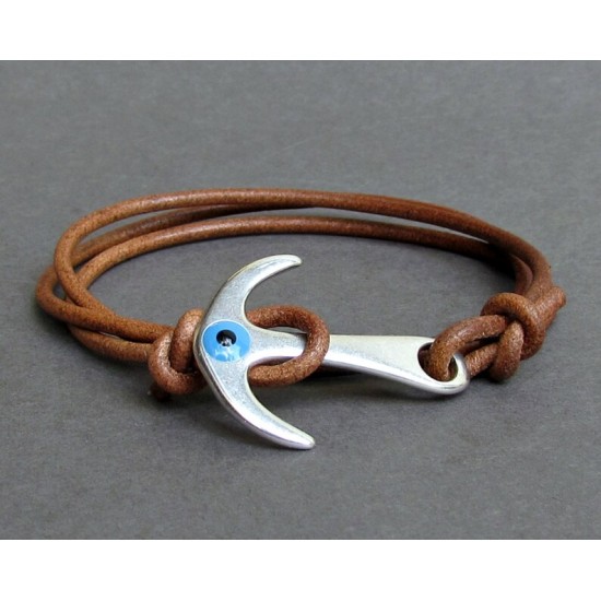 Αντρικό ναυτικό βραχιόλι με μάτι