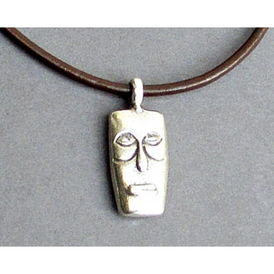 Ανδρικό  μενταγιόν Rectangle Face