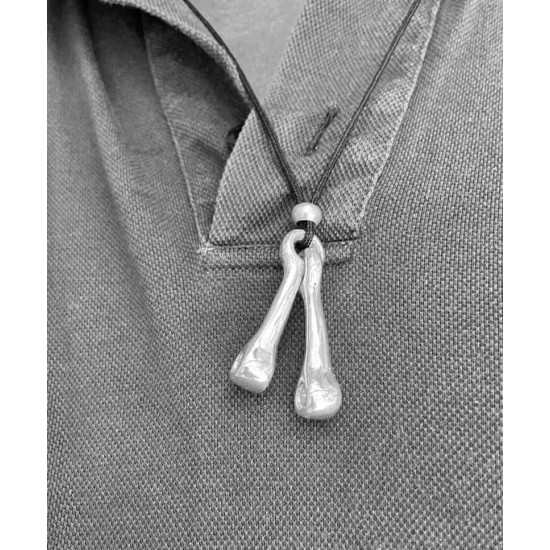 Ανδρικό  μενταγιόν από ασήμι 925  - Γιάντες