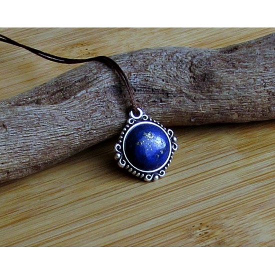 Unisex μενταγιόν με λάπις λάζουλι