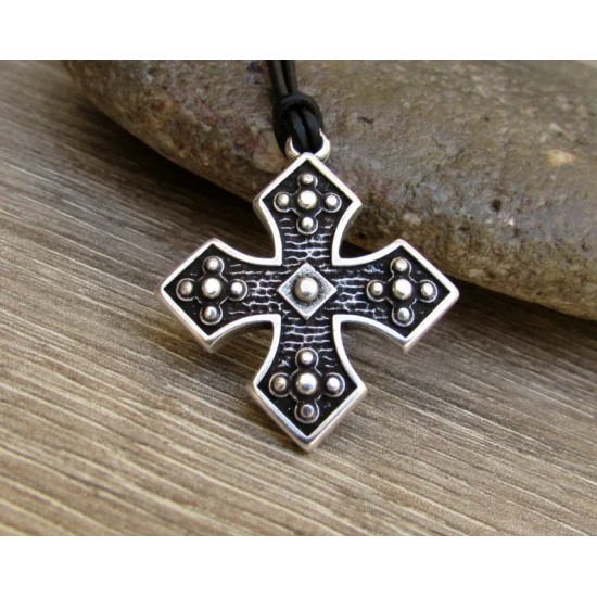 Unisex μενταγιόν Βυζαντινός Σταυρός