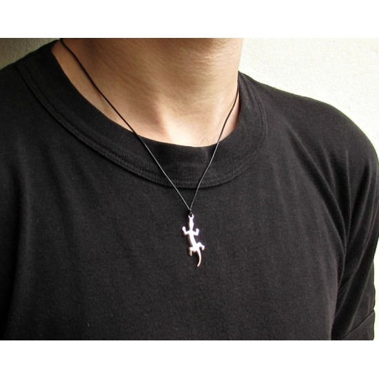 Unisex μενταγιόν σαύρα