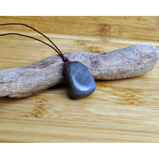 Unisex μενταγιόν με πέτρα λαμπραντορίτη