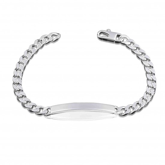 Αντρική ταυτότητα από ασήμι 925 με χάραξη