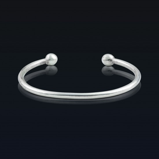Βραχιόλι χειροπέδα από μασίφ ασήμι 925