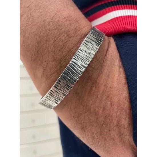 Ανδρικό βραχιόλι χειροπέδα από αλουμίνιο