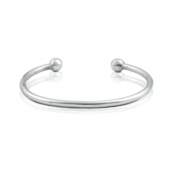 Βραχιόλι χειροπέδα από μασίφ ασήμι 925