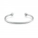 Βραχιόλι χειροπέδα από μασίφ ασήμι 925