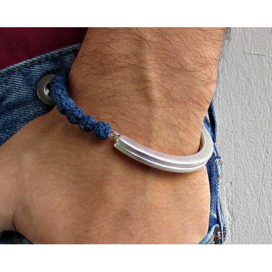 Βραχιόλι με χάντρες λάβας