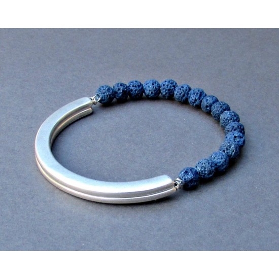 Βραχιόλι με χάντρες λάβας