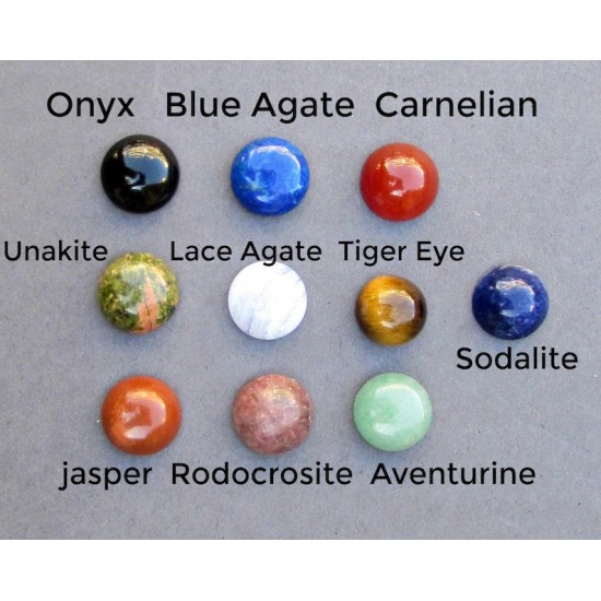 Δερμάτινο βραχιόλι με ημιπολύτιμο λίθο