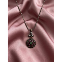 Αντικέ μενταγιόν με ζιργκόν