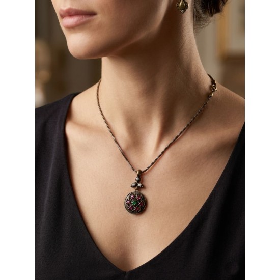 Αντικέ μενταγιόν με ζιργκόν