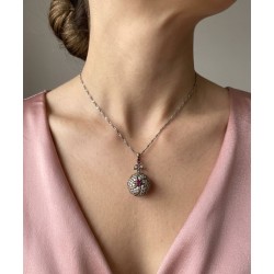 Αντικέ μενταγιόν με ζιργκόν