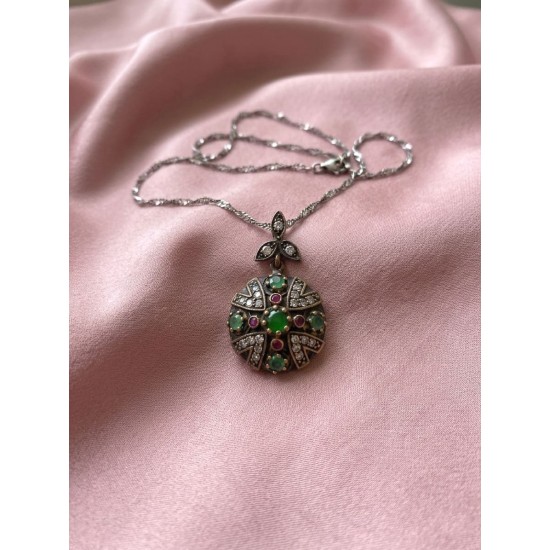 Κολιέ από ασήμι 925 με ζιργκόν