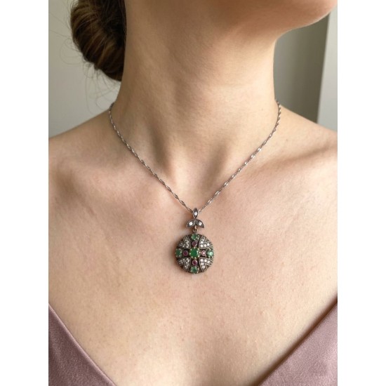 Κολιέ από ασήμι 925 με ζιργκόν