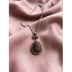 Αντικέ μενταγιόν με ζιργκόν