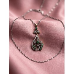 Αντικέ μενταγιόν με ζιργκόν