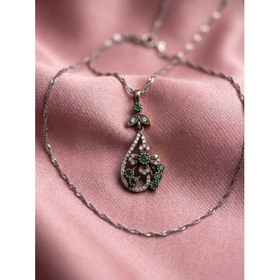 Αντικέ μενταγιόν με ζιργκόν