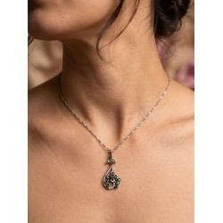 Αντικέ μενταγιόν με ζιργκόν