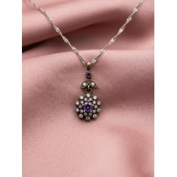 Αντικέ μενταγιόν με ζιργκόν