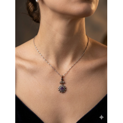 Αντικέ μενταγιόν με ζιργκόν