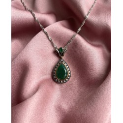 Αντικέ μενταγιόν με ζιργκόν