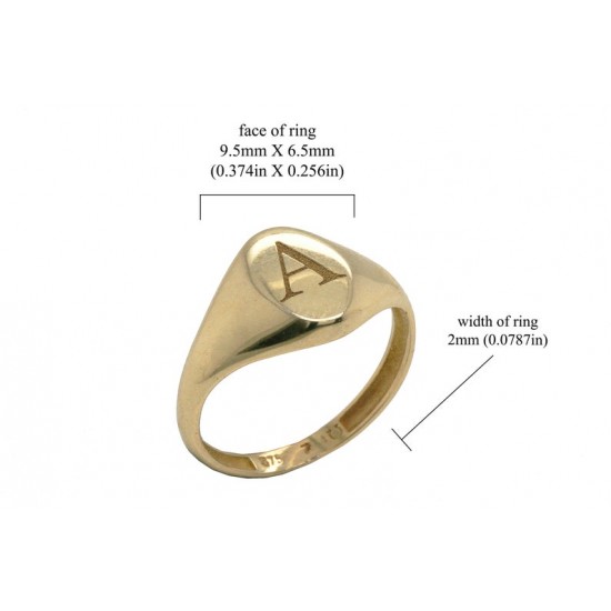  Χρυσό γυναικείο σεβαλιέ δαχτυλίδι 9 καρατίων-κωδικός min116