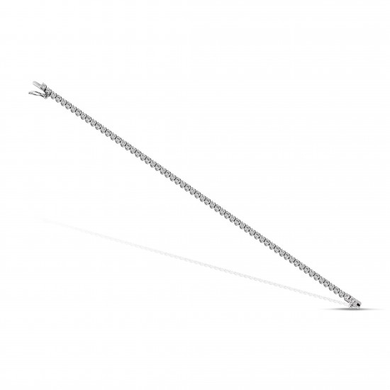 Λευκόχρυσο βραχιόλι 14 καρατίων με Lab Grown Diamomds