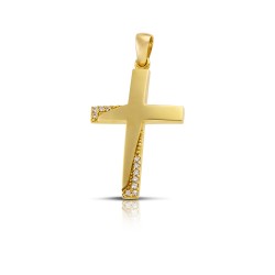 Σταυρός βάπτισης από χρυσό 14 καρατίων κωδικός sr451