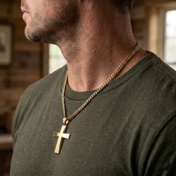 Σταυρός βάπτισης από χρυσό 14 καρατίων κωδικός sr451