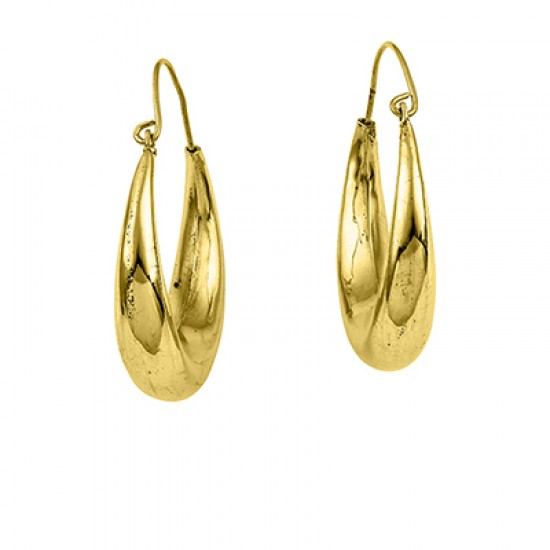 Σκουλαρίκια κρίκοι επιχρυσωμένοι - Κωδικός we200