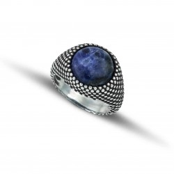 Sterling Silver 925 Ring with sodalite stone