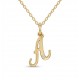 Χρυσό κολιέ με γράμμα 9 καρατίων