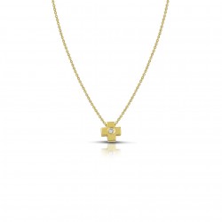 Gold Diamond Cross with Chain